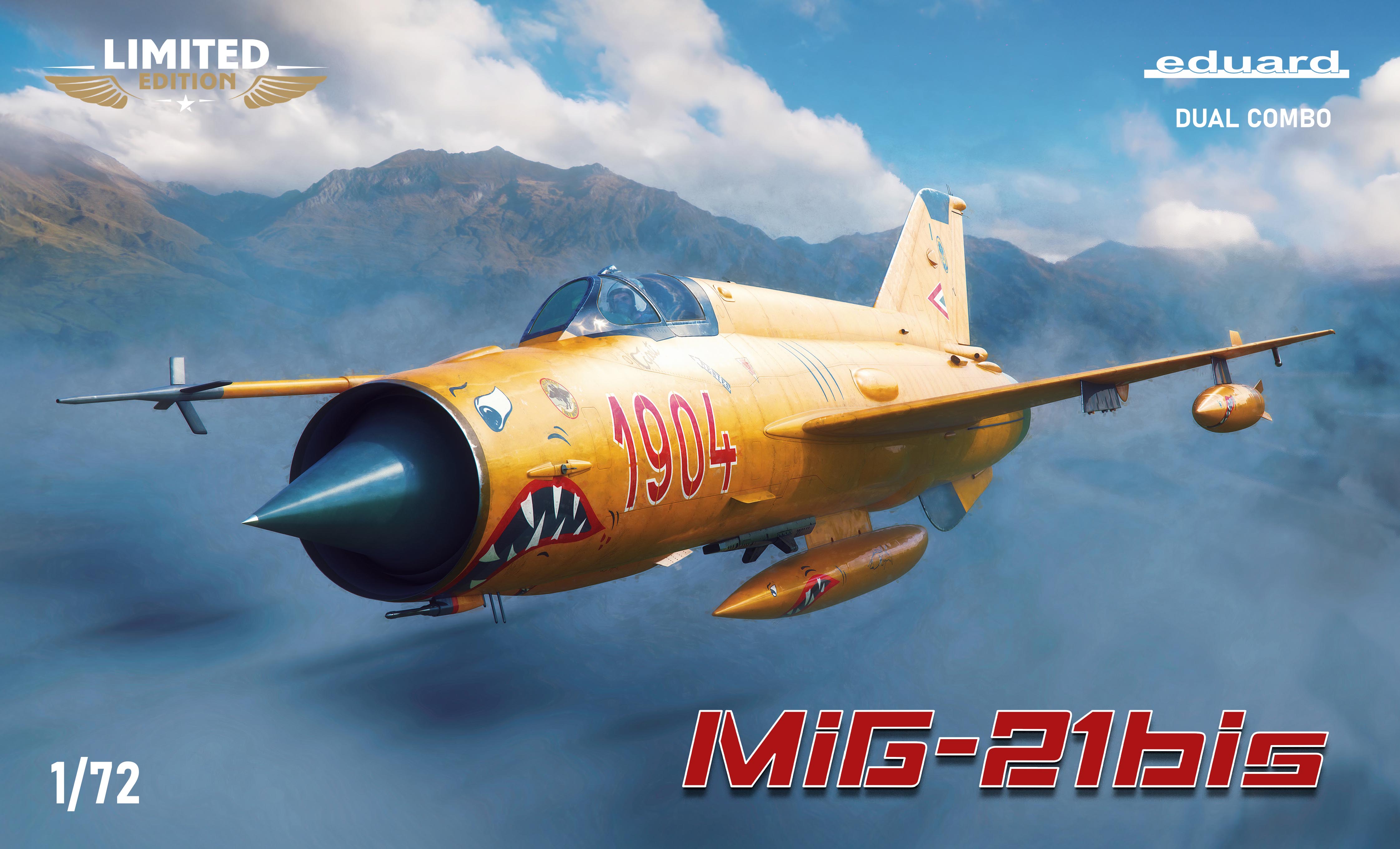 Model kit 1/72 Mikoyan MiG-21bis DUAL COMBO (Eduard kits)