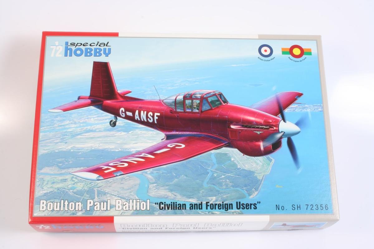 Model kit 1/72 Boulton Paul Balliol 'Civil & Foreign Users' (Special Hobby)