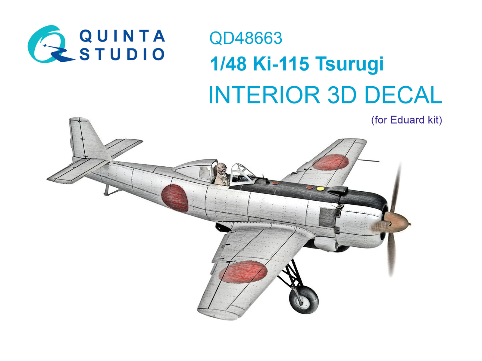 Ki-115 Tsurugi 3D-Printed & coloured Interior on decal paper (Eduard)