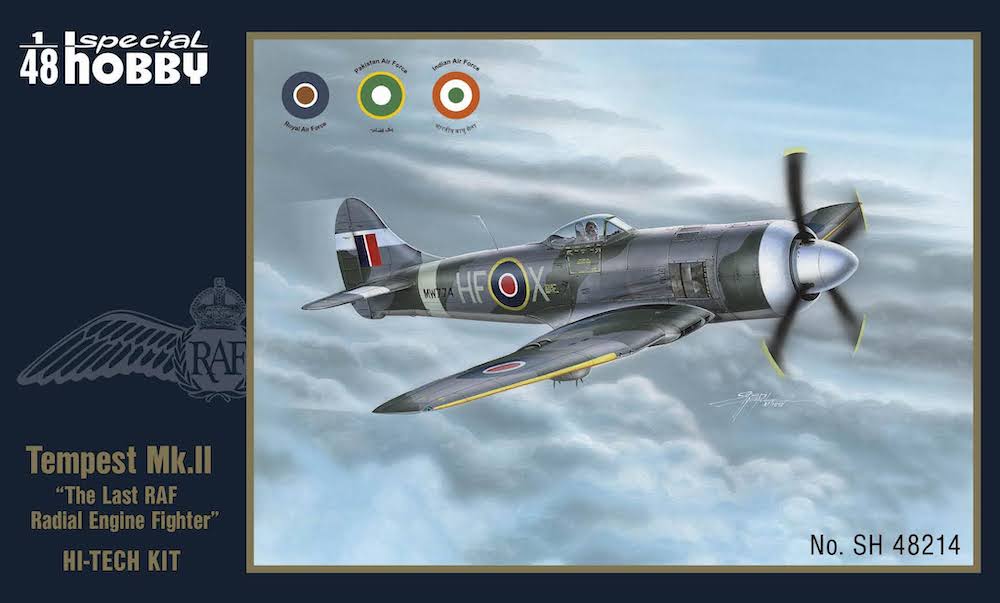 Model kit 1/48 Tempest Mk.II 'Hi-Tech Kit' (5x camo) (Special Hobby)