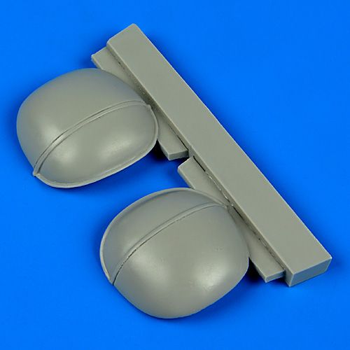 Additions (3D resin printing) 1/32 Messerschmitt Bf-109G-6 correct gun bulges (designed to be used with Revell kits)
