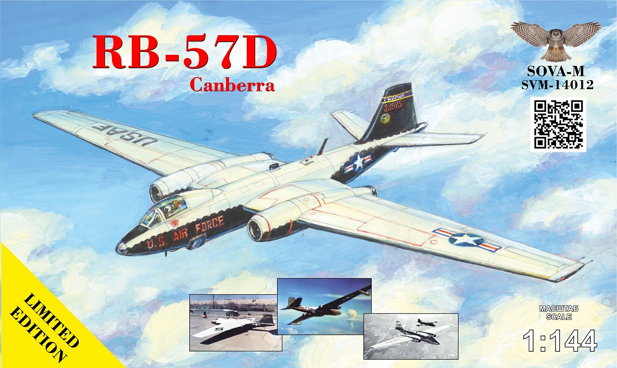 Model kit 1/144 Description:Martin RB-57D "Canberra" high altitude recon aircraft