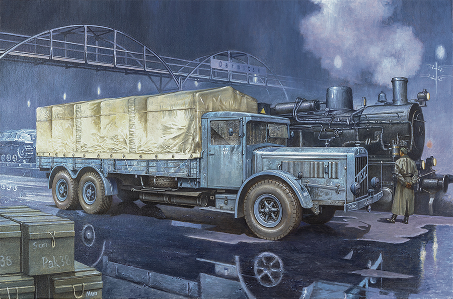 Model kit 1/35 Vomag 8 LR LKW WWII German Heavy Truck (Roden)
