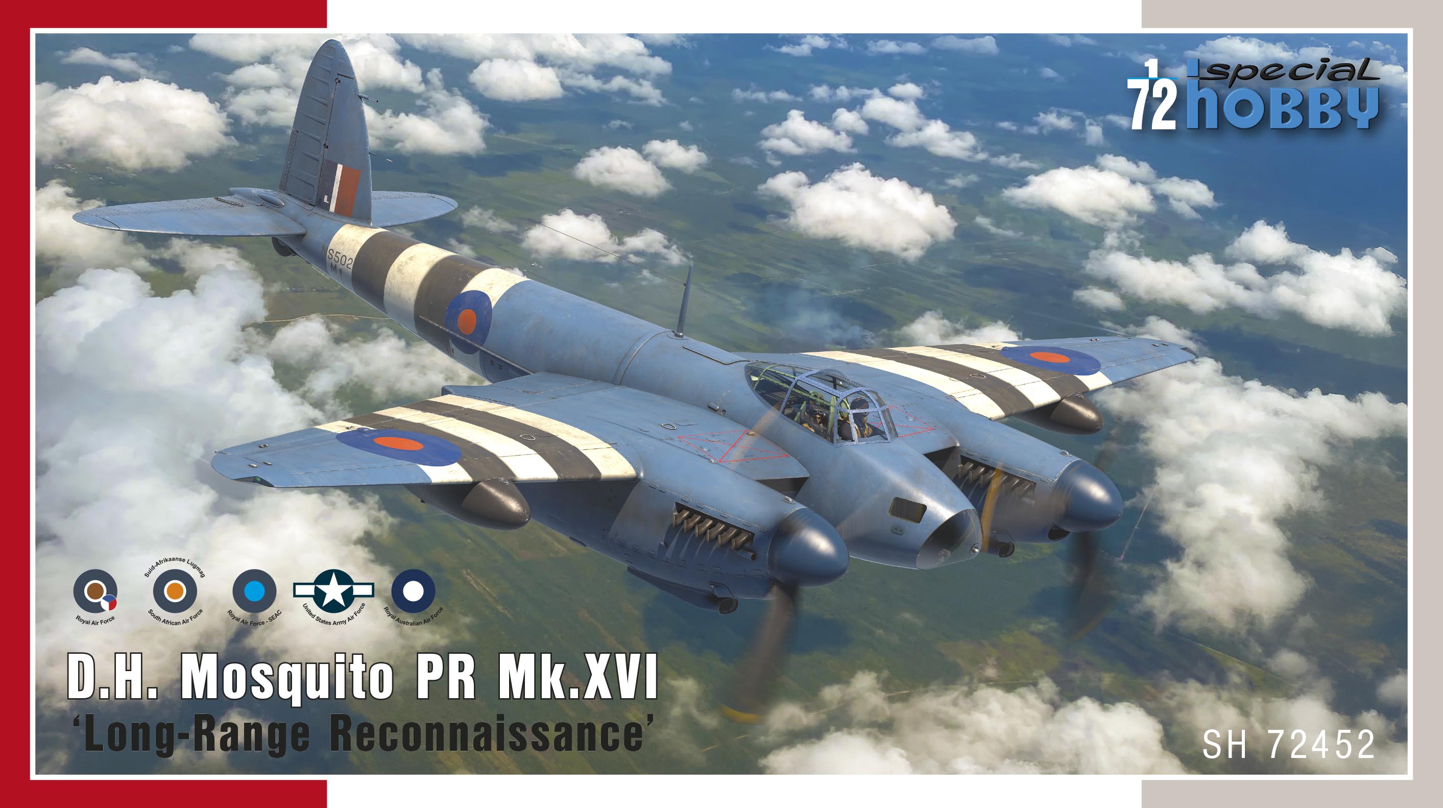 Model kit 1/72 D.H. Mosquito PR Mk.XVI 'L-R (Special Hobby) (damage box)