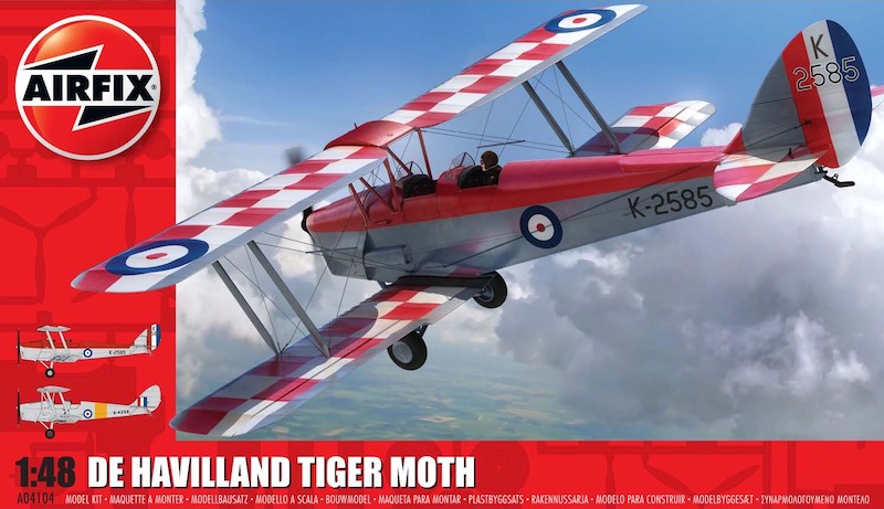 Model kit 1/48 de Havilland DH.82a Tiger Moth (Airfix)