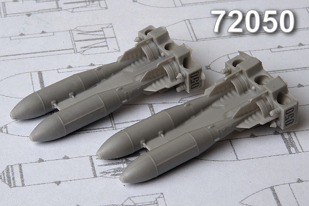 Additions (3D resin printing) 1/72 FAB-250 T 250 kg High-Explosive Fragmentation bomb (Advanced Modeling) 