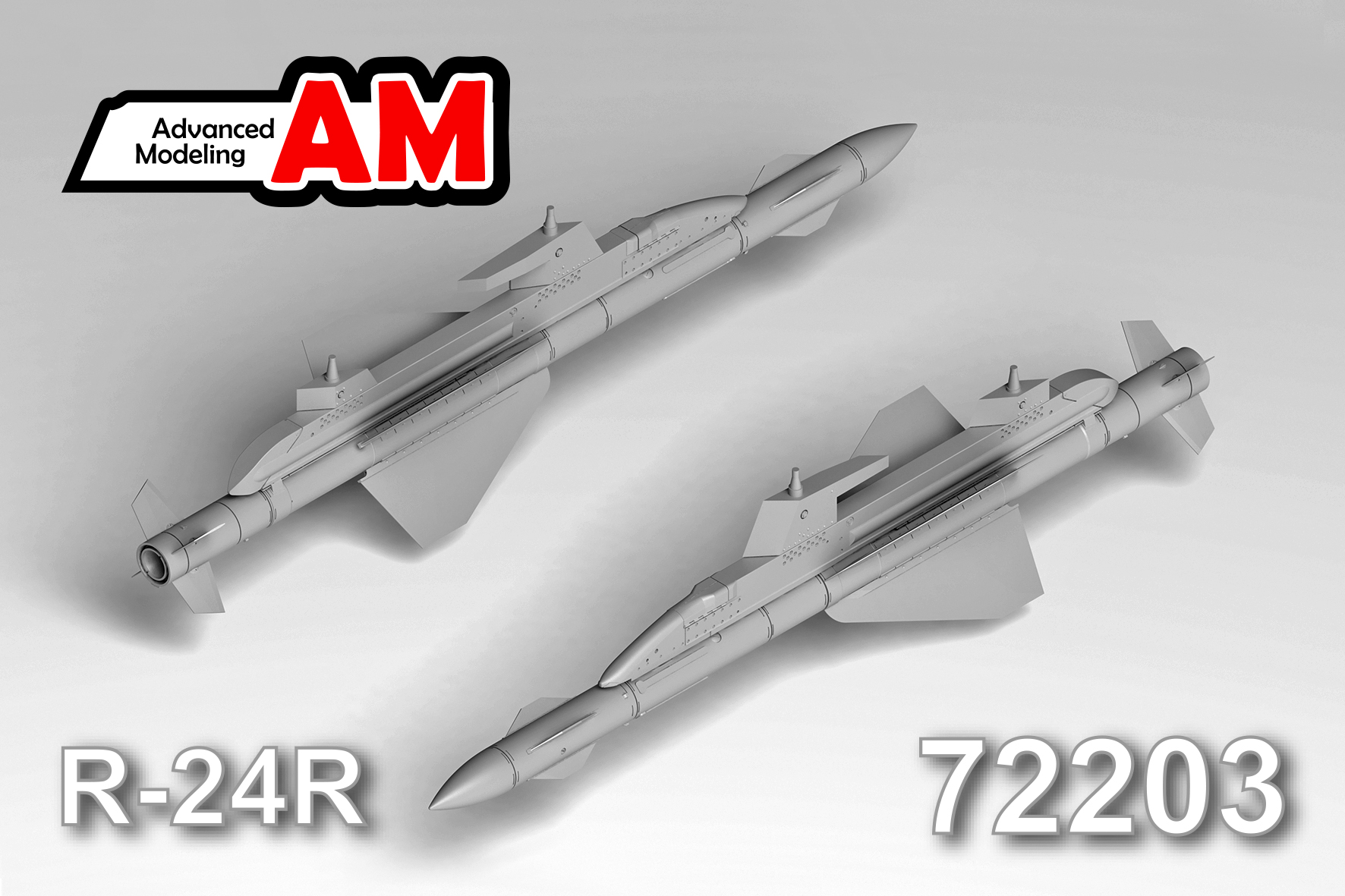 Additions (3D resin printing) 1/72 UR R-24R with APU-23M1 launcher (Advanced Modeling) 