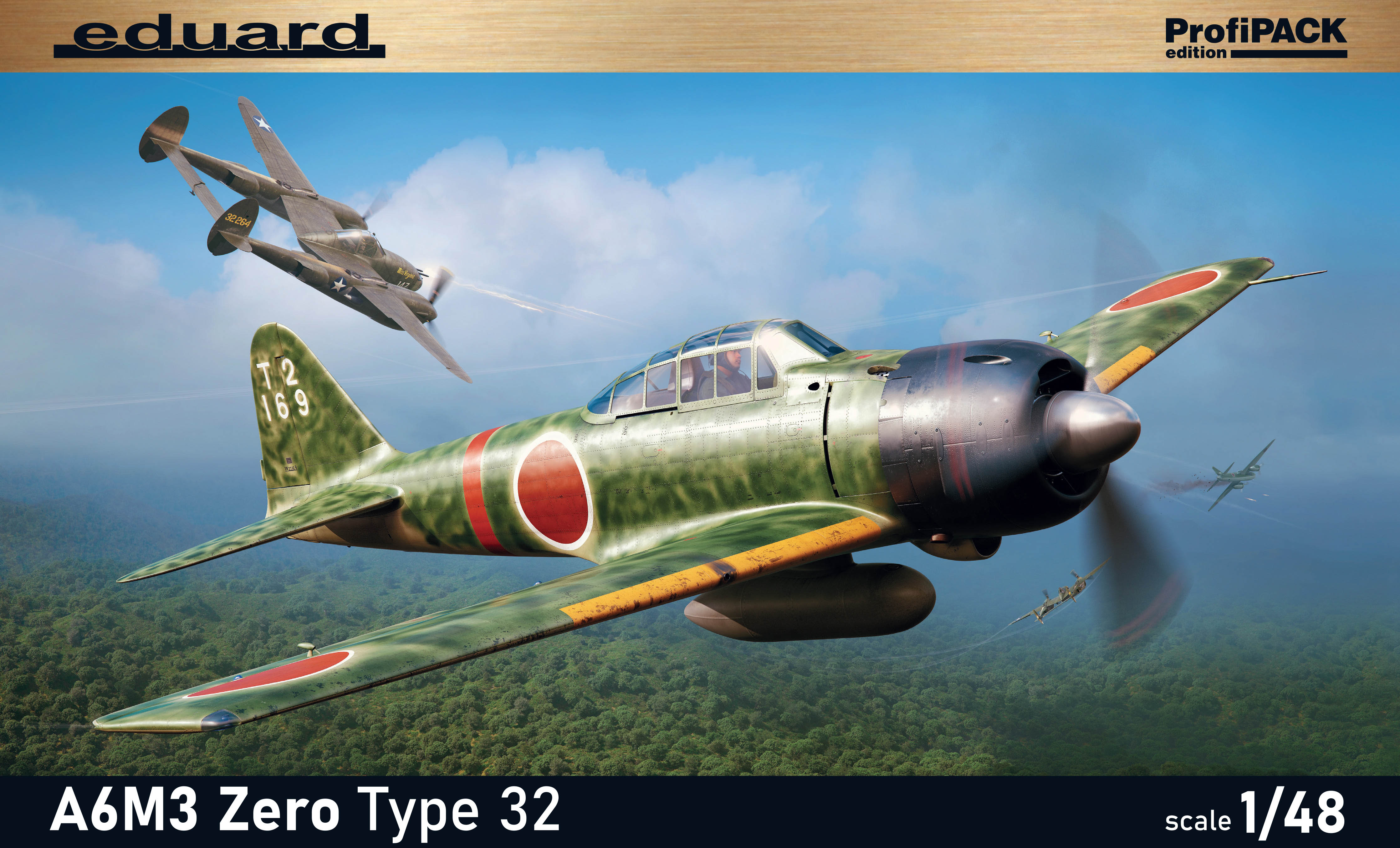 Model kit 1/48Mitsubishi A6M3 Zero Type 32 ProfiPACK edition (Eduard kits)