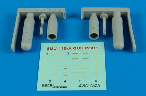 Additions (3D resin printing) 1/48 SUU-11B/A gun container 