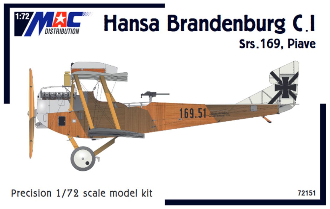 Model kit 1/72 Hansa-Brandenburg C.I Srs. 169 'Battle of the Piave' (MAC Distribution) 