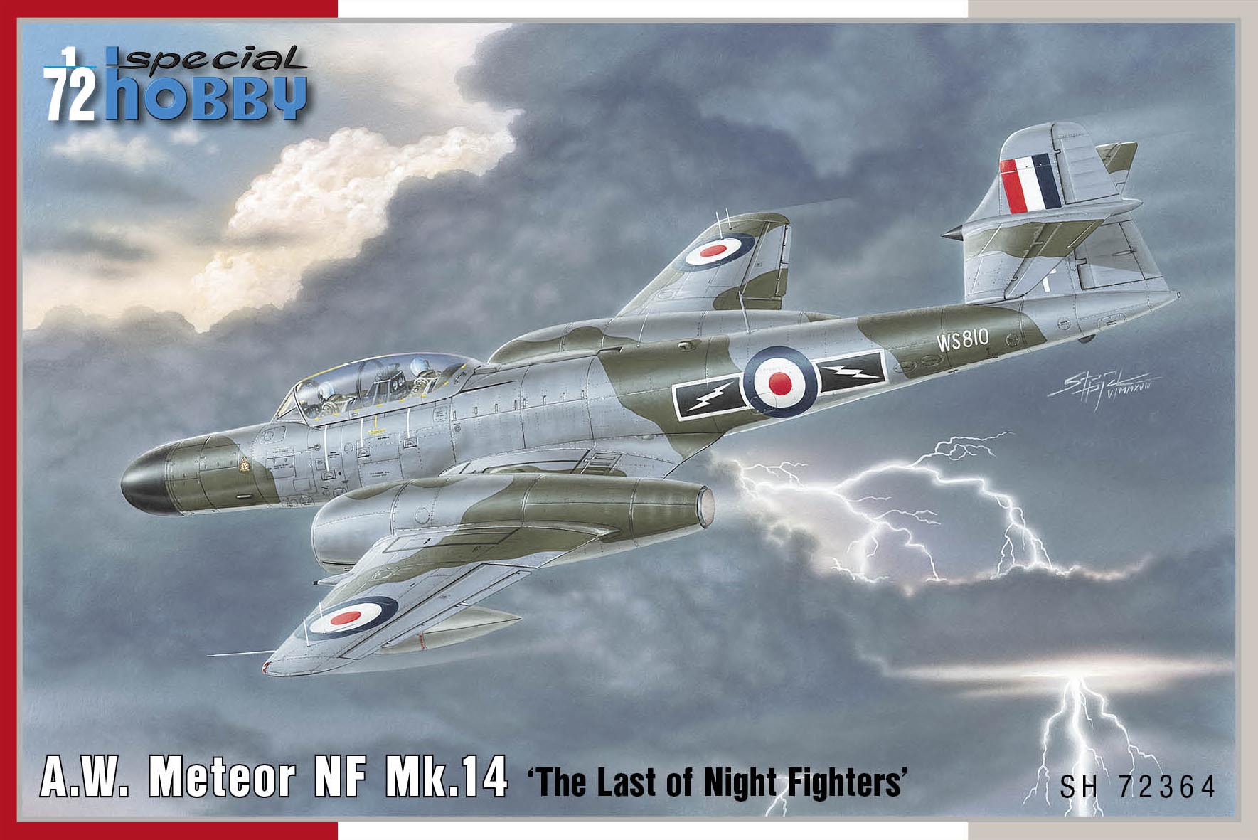 Model kit 1/72 A.W. Meteor NF Mk.14 (4x camo) (Special Hobby)