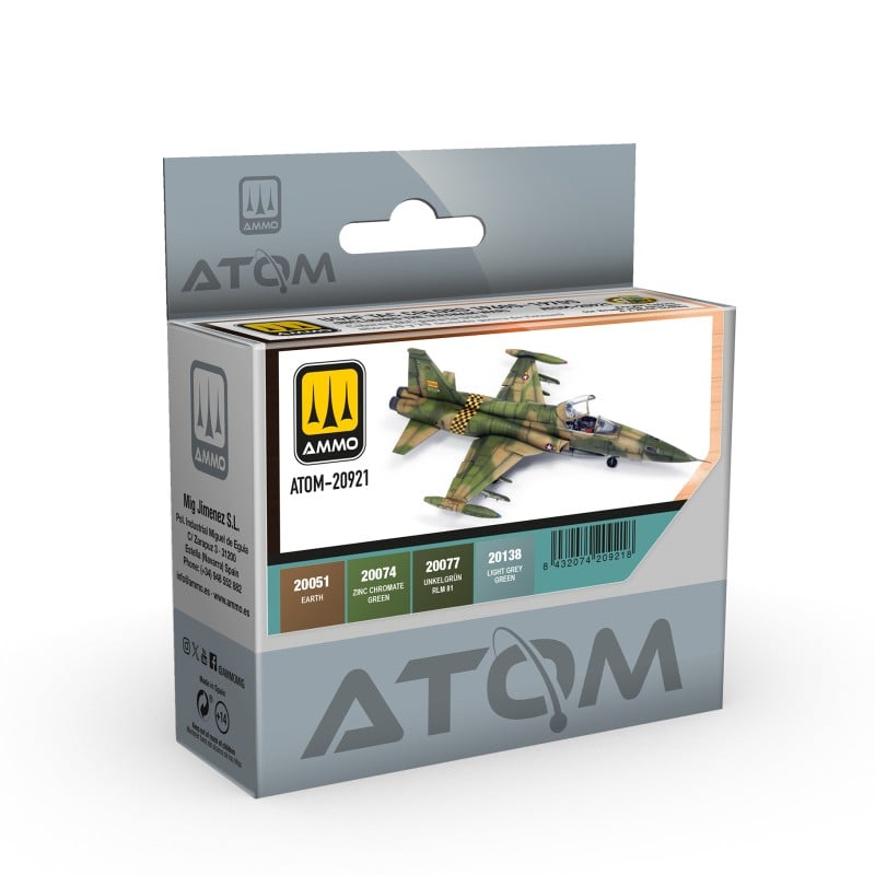 ATOM USAF TAC Colors 1960S-1970S (also Vietnam Era) Set 20 ml x 4 (Ammo Mig)