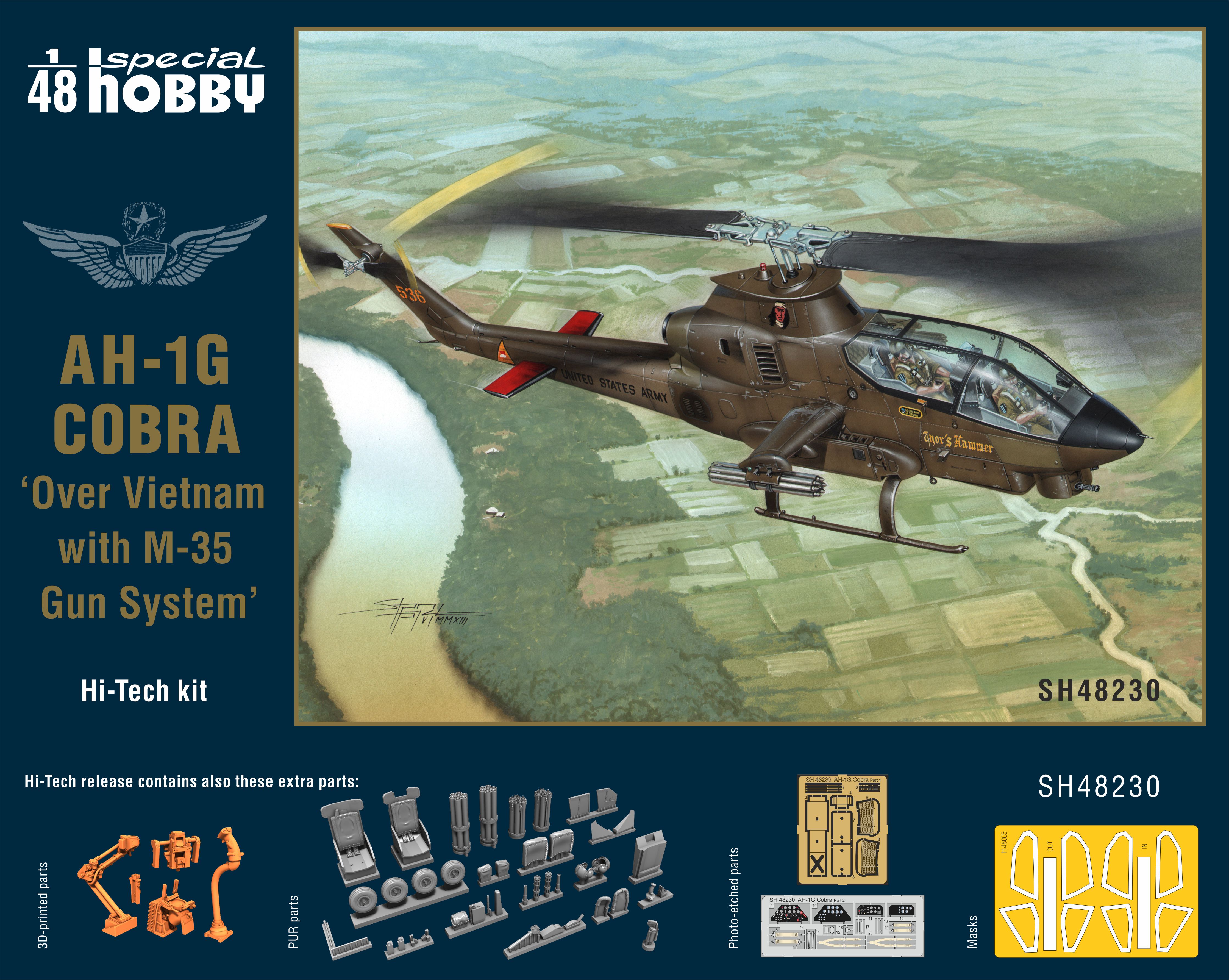 Model kit 1/48 AH-1G COBRA with M-35 Gun System (Special Hobby)
