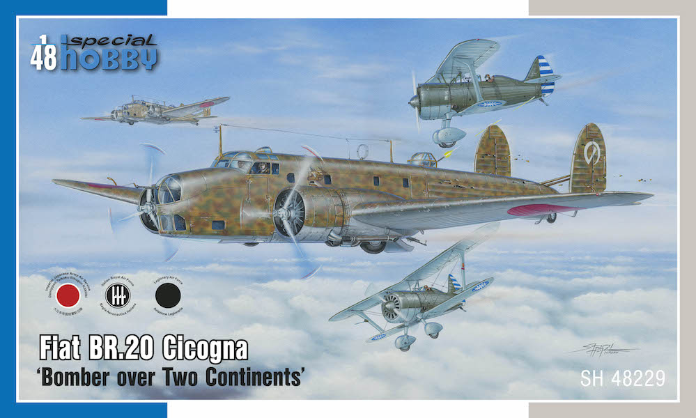 Model kit 1/48 Fiat Br.20 Cicogna ‘Bomber o. Two Continents' (Special Hobby)
