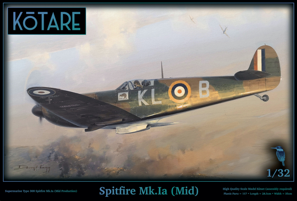 Model kit 1/32 Supermarine Spitfire Mk.Ia (Mid) (Kotare)