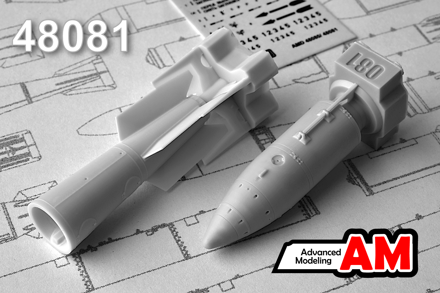 Additions (3D resin printing) 1/48 RN-28 special munition (Advanced Modeling) 