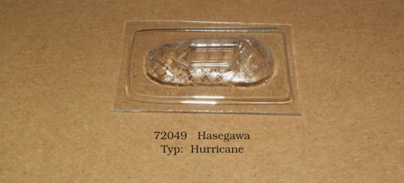 Vacu Canopy 1/72 Hurricane (HAS) (Rob Taurus)