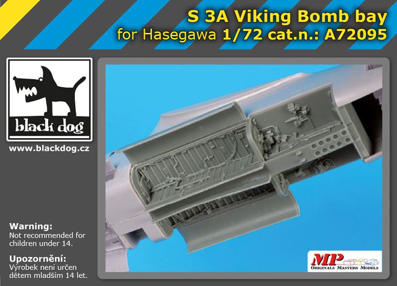 Additions (3D resin printing) 1/72 Lockheed S-3A Viking bomb bay (designed to be used with Hasegawa kits) 