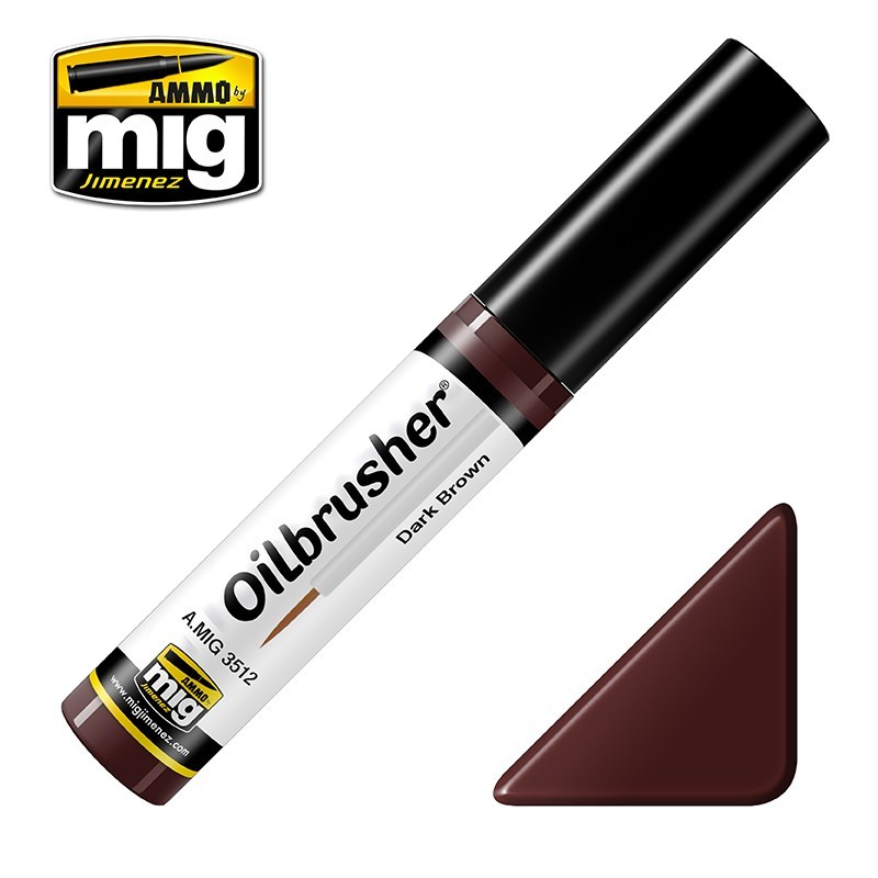 OILBRUSHER Dark Brown (10mL) (Ammo Mig)