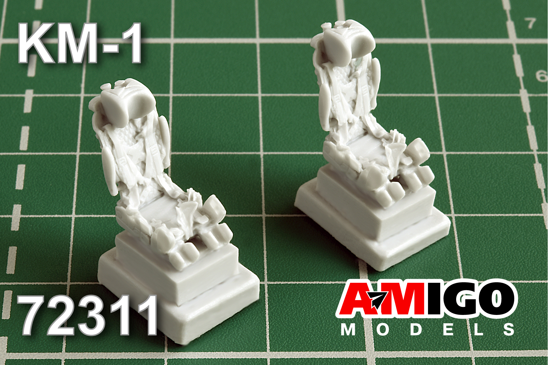 Additions (3D resin printing) 1/72 Ejection seat KM-1 (Amigo Models)