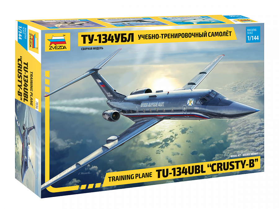 Model kit 1/144  Tupolev Tu-134UBL 'Crusty-B' (Zvezda)