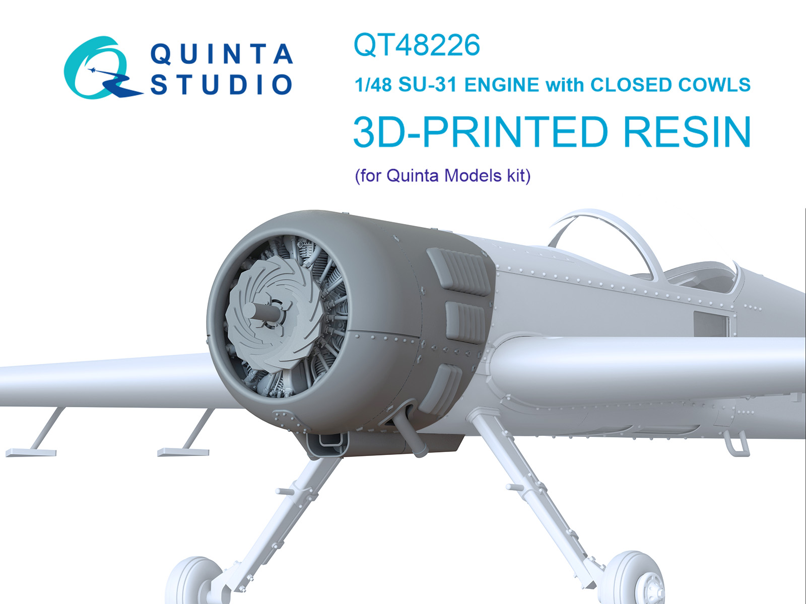 Su-31 Engine with closed cowls (Quinta Models)
