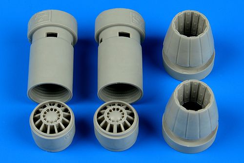 Additions (3D resin printing) 1/72 Boeing F/A-18E/F Super Hornet exhaust nozzles - opened (designed to be used with Hasegawa kits) [F/A-18F] 