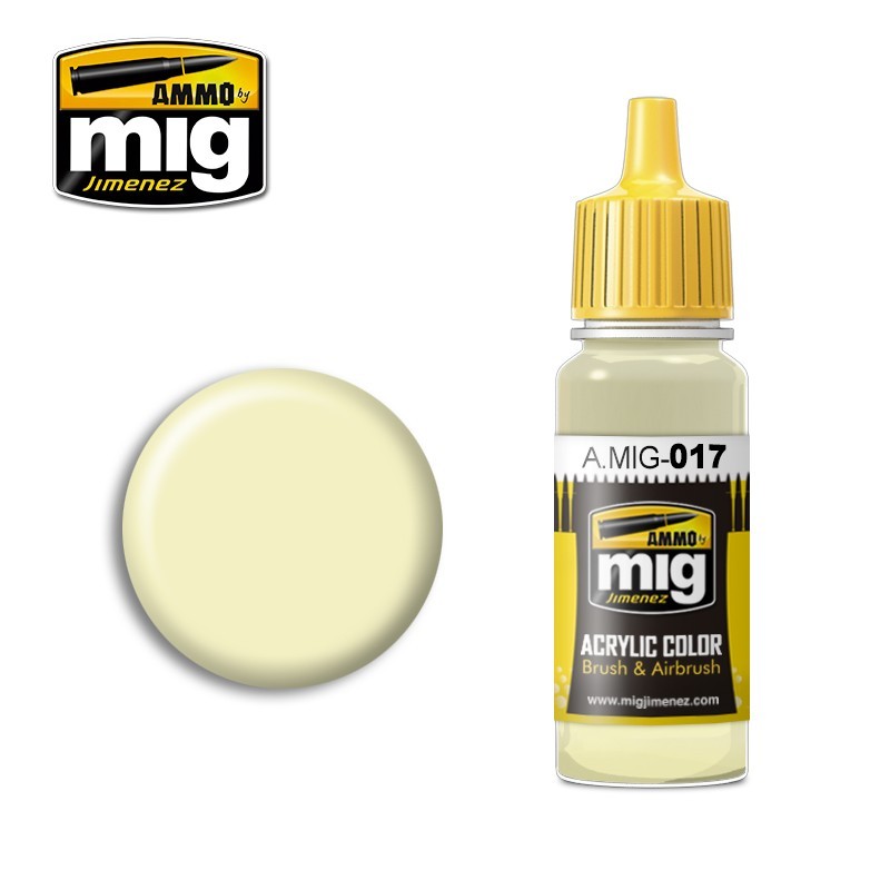 Acrylic paint RAL 9001 CREMEWEISS (Ammo Mig) (17ml) 