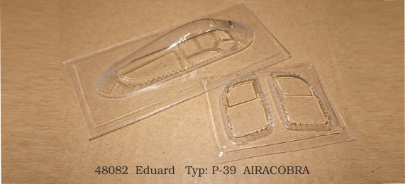 Vacu Canopy 1/48 P-39 Airacobra - 2 pcs. (EDU) (Rob Taurus)