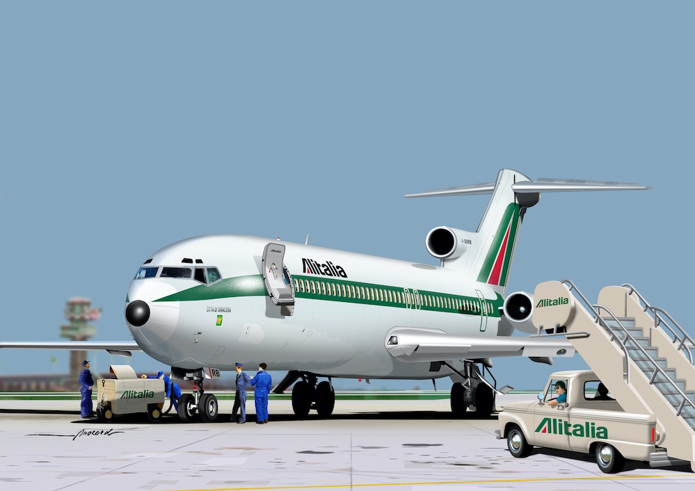 Aircraft kits 1/72 Boeing 727-200 Alitalia (Mach 2)
