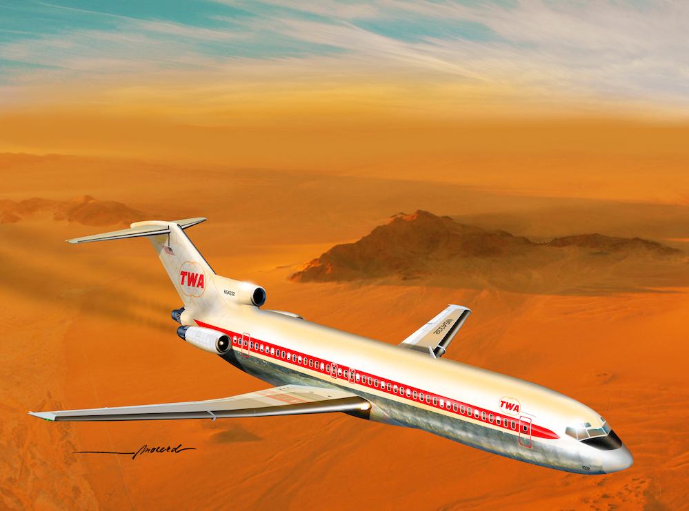 Aircraft kits 1/72 Boeing 727-200 TWA' (Mach 2)