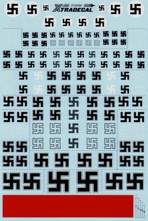 Decal 1/72 Luftwaffe/German Swastikas (Xtradecal)
