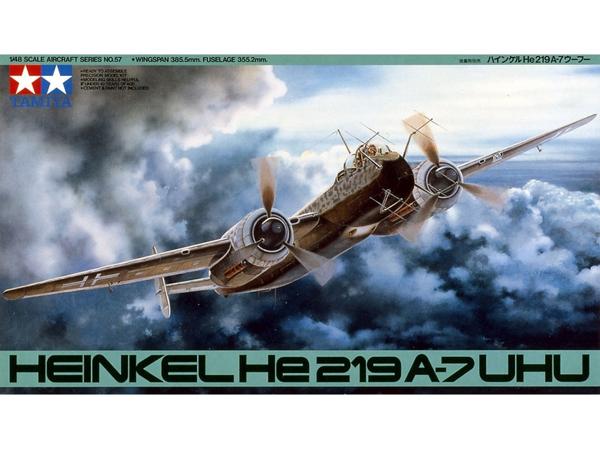 Model kit 1/48 Heinkel He-219A-7 'UHU' (Tamiya) (damage box) 
