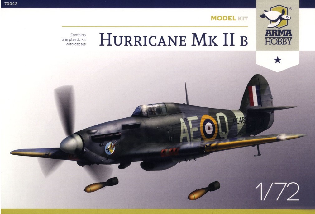 Model kit 1/72 Hawker Hurricane Mk II b (Arma Hobby)