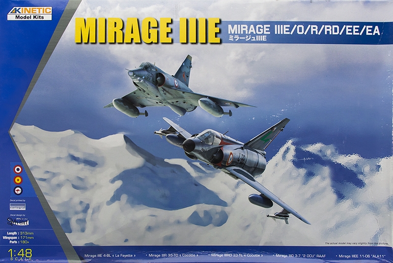 Model kit 1/48 Mirage IIIE/O/R (Kinetic Model Kits)