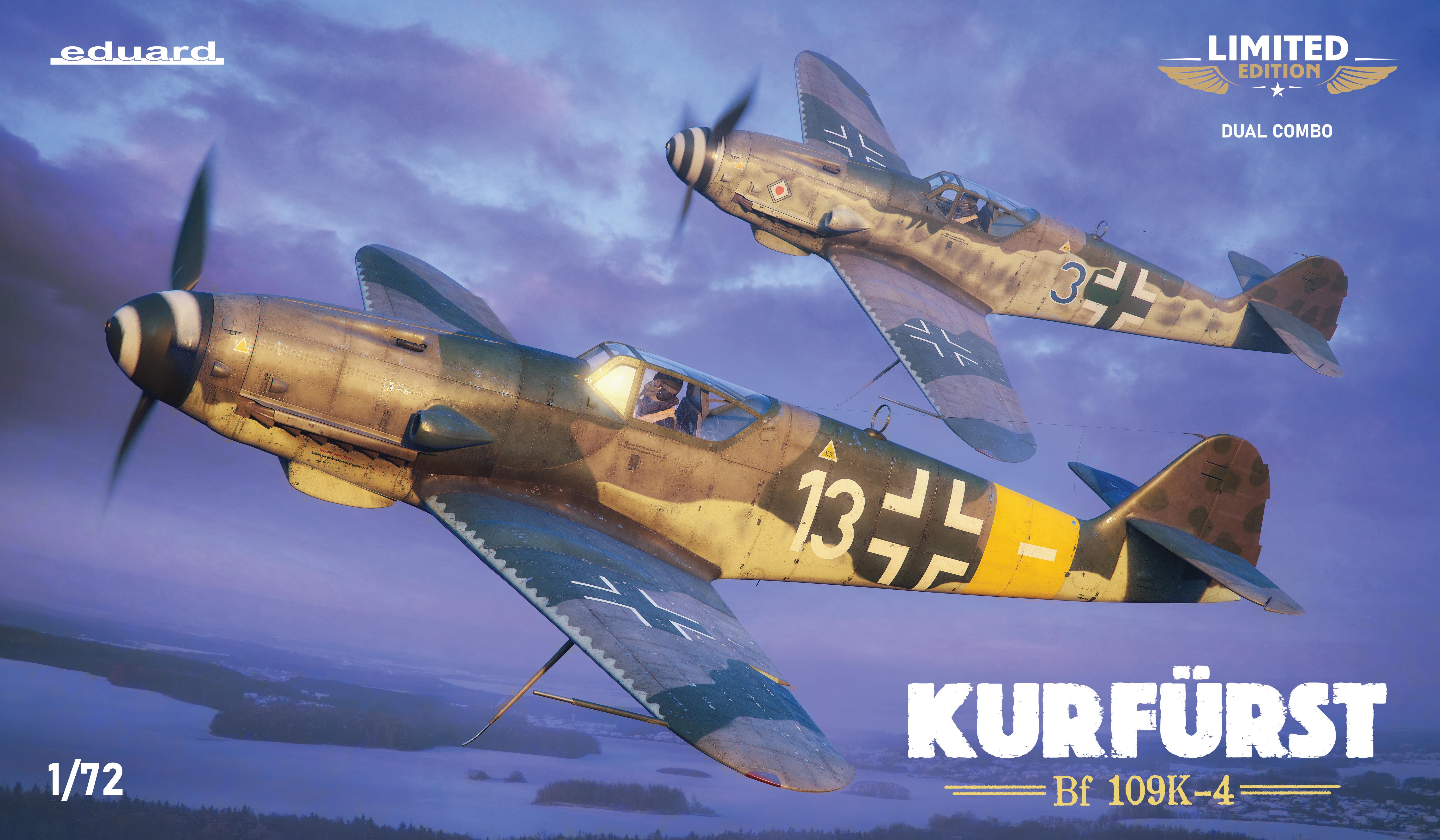 Model kit 1/72 KURFÜRST Bf-109K-4 - Dual Combo - Limited Edition (Eduard kits)