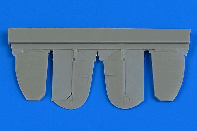 Additions (3D resin printing) 1/72 Supermarine Spitfire Mk.IX control surfaces (metal) (designed to be used with Eduard kits)