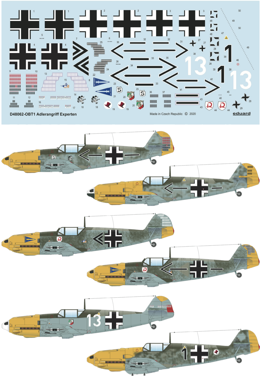 Decal 1/48 ADLERANGRIFF: Experten (EDU)
