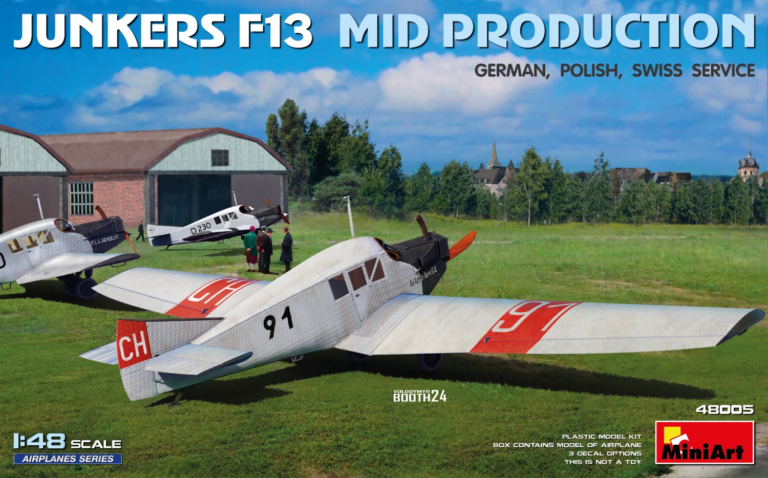 Model kit 1/48 Junkers F13 Mid Prod. (German, Polish, Swiss) (MiniArt)