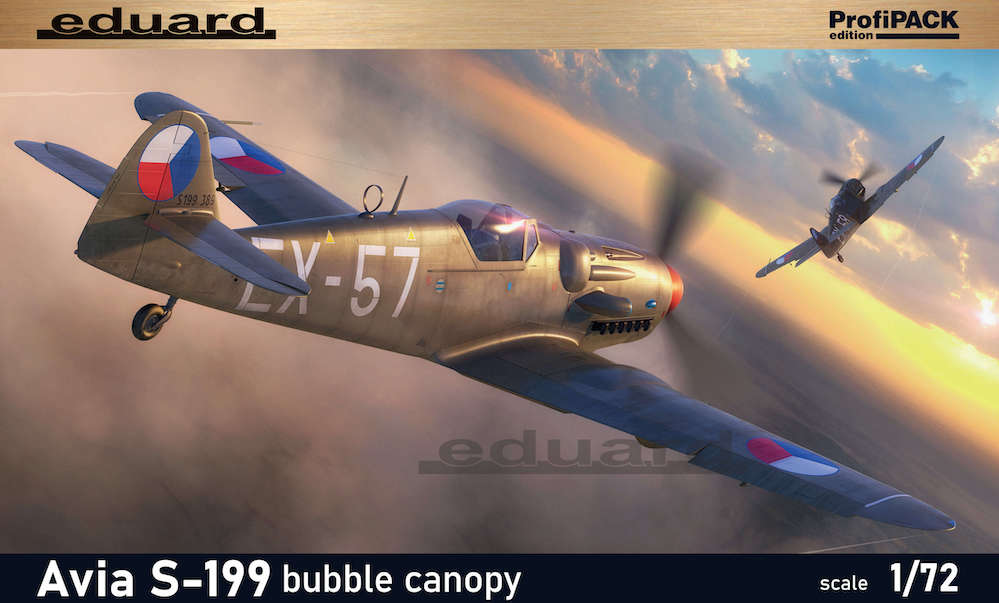 Model kit 1/72 Avia S-199 Avia S-199 bubble canopy ProfiPACK edition (Eduard kits)