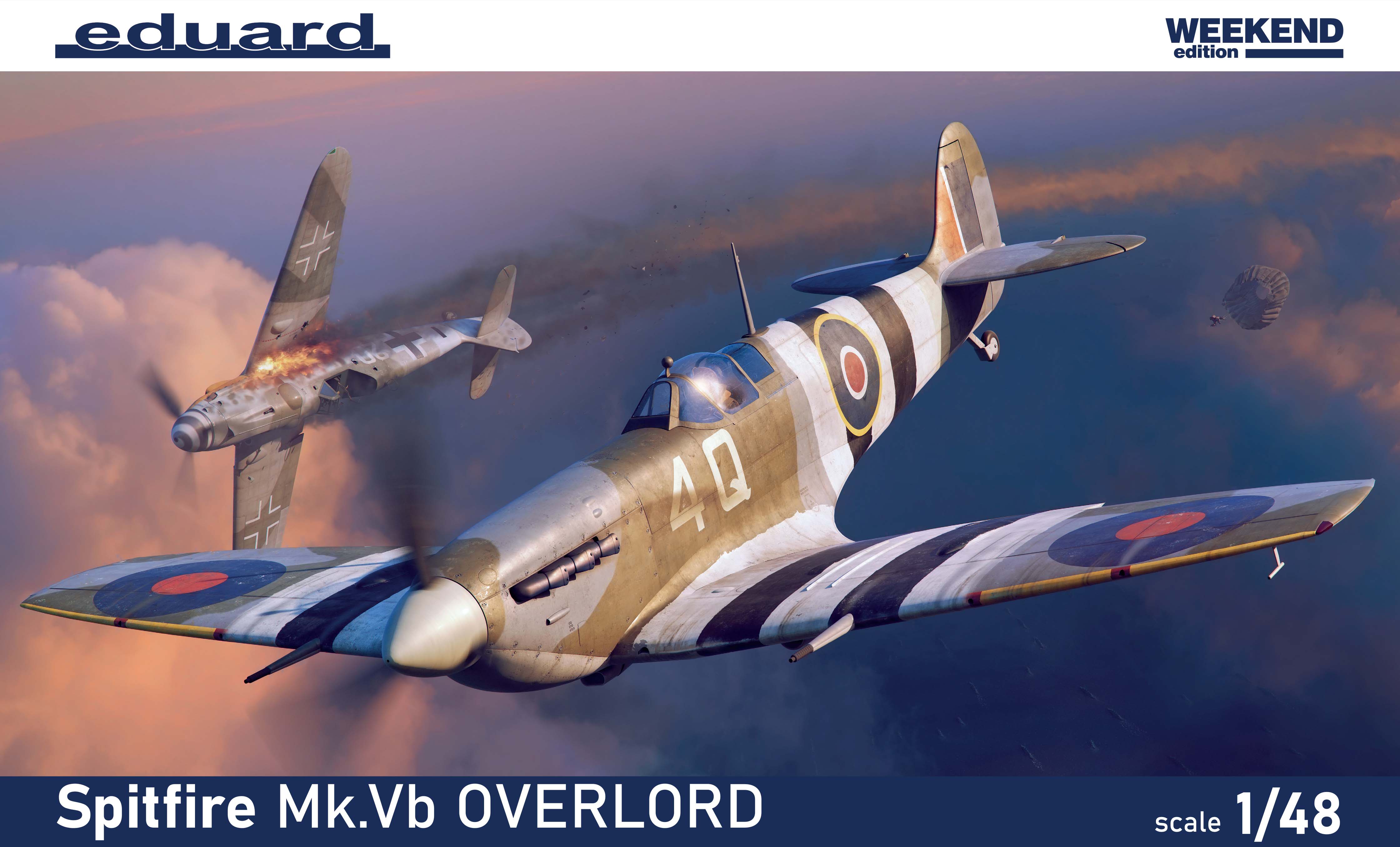 Model kit 1/48 Spitfire Mk.Vb OVERLORD (Weekend Edition) (Eduard kits)
