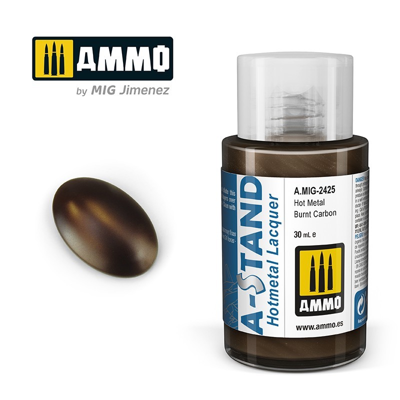 A-STAND Hot Metal Burnt Carbon(Ammo Mig) (30ml) 