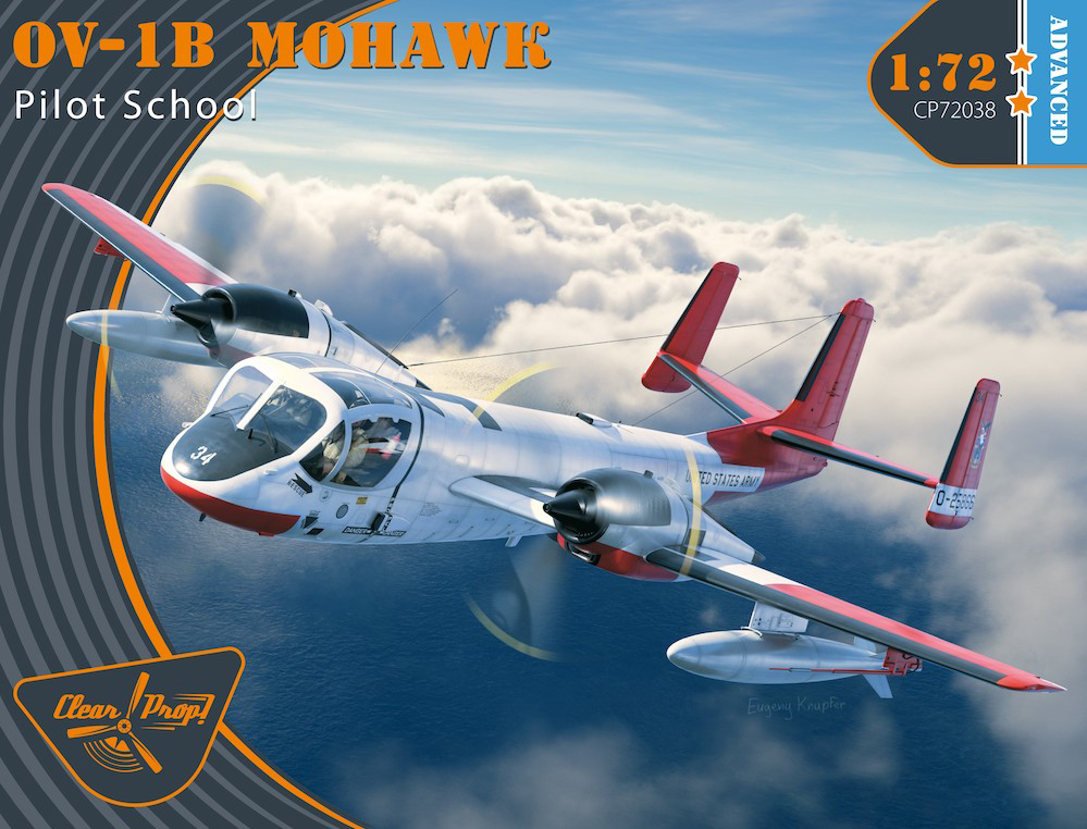 Model kit 1/72 North-American/Rockwell OV-1B Mohawk "Pilot School" (Clear Prop)