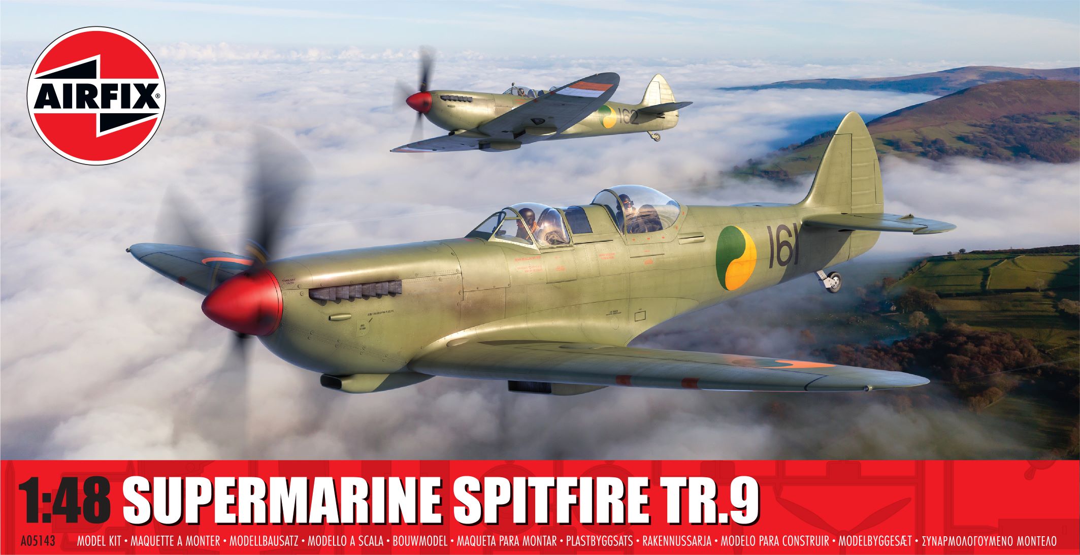 Model kit 1/48 Supermarine Spitfire Tr.9 (Airfix)