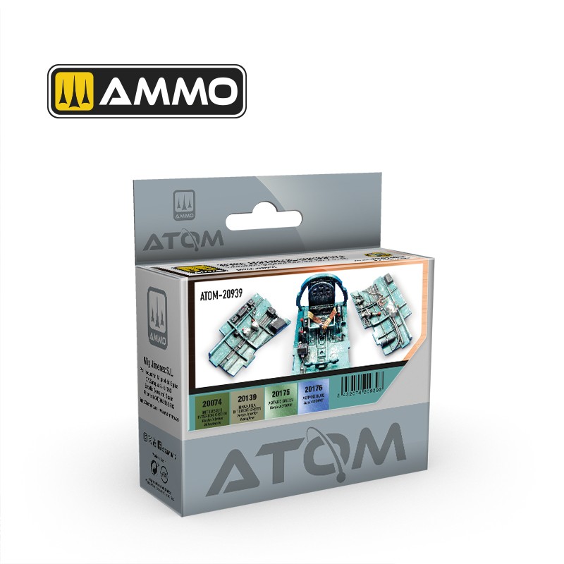 ATOM WWII Japanese Cockpits Set 20 ml x 4 (Ammo Mig)