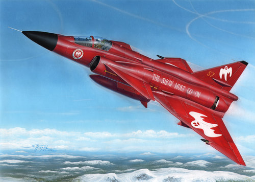 Model kit 1/48 SAAB AJS-37 Viggen 'Show Must Go On' (Special Hobby)