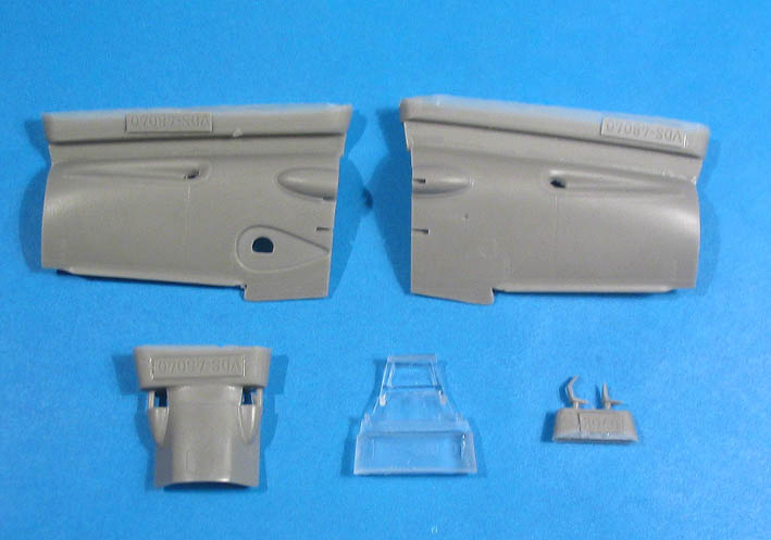 Additions (resin parts) 1/48 Bf 109F-2 Galland Conversion Set  (for Zvezda) (Vector) 