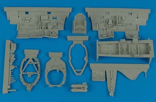 Additions (3D resin printing) 1/32      Supermarine Spitfire Mk.IX cockpit set (designed to be used with Tamiya kits) 