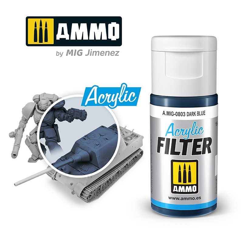 ACRYLIC FILTER Dark Blue (15mL) (Ammo Mig)