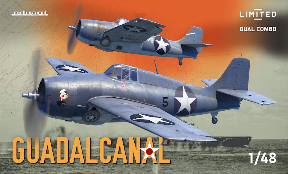 Model kit 1/48 GUADALCANAL Grumman F4F-4 Wildcat (Dual Combo kit) (Eduard kits)